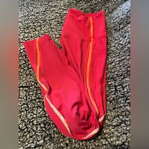 Hot Pink Fashion Leggings L